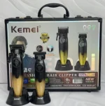 ست ماشین اصلاح کیمی مدل KM-1867 و KM-1868 برش مستقیم