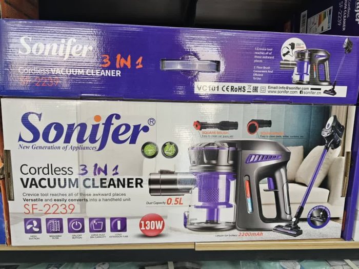 جارو عصایی شارژِی سونیفر 3 کاره SF-2239 - تصویر 3