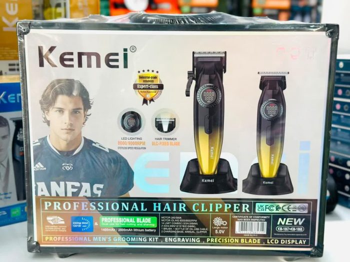 ست ماشین اصلاح کیمی مدل KM-1867 و KM-1868 برش مستقیم - تصویر 4