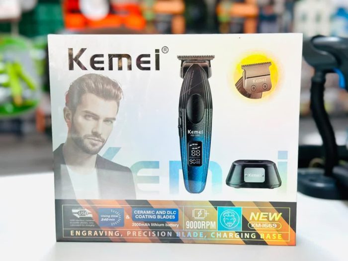 ماشین اصلاح کیمی مدل KM-1669 با تیغه سرامیک و برش مستقیم - تصویر 4