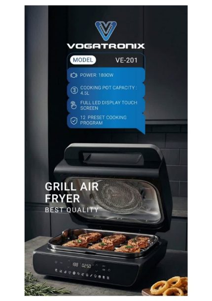 سرخ کن بدون روغن وگاترونیکس مدل VE-201 ظرفیت 4.5 لیتری